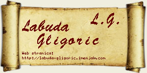 Labuda Gligorić vizit kartica